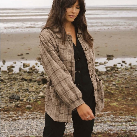 Harly Jae Plaid Button-Up Jacket XL XXL doen - Picture 2 of 11